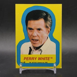 1980 Topps #8 Superman II Puzzle Stickers Perry White Vintage Trading Card - Picture 1 of 2