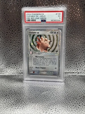 Clefable ex 106/112 FireRed & LeafGreen Holo PSA 5 N 235 - Image 1 of 2