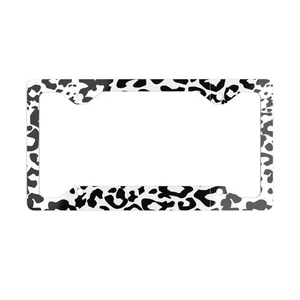 Stylish Metal License Plate Frame - Chic Car Accessories, Custom Car Decor, - Picture 1 of 5