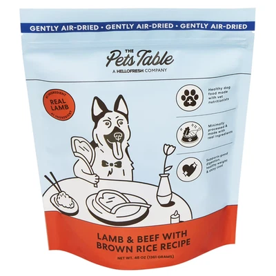 The Pets Table Lamb & Beef with Brown Rice Air-Dried Dog Food, 3 lb Free Ship Foto 1 de 4
