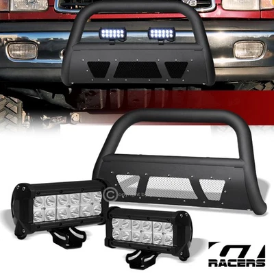 Barra Toro Malla Tachonada Negra Mate Tundra/Sequoia 99-06 + Luces Antiniebla LED CREE de 36 W Foto 1 de 4