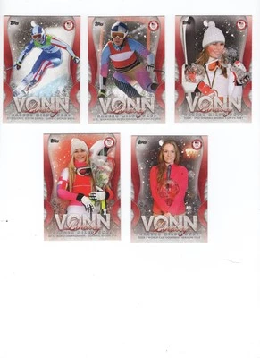 2018 Topps Equipo Olímpico de Estados Unidos Lindsey Vonn Career Milestones #LV8,9,10,11,13 *183 Foto 1 de 2