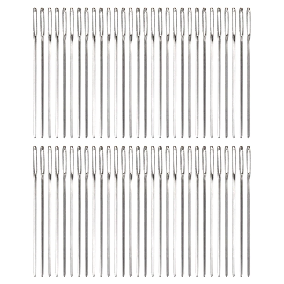 60 piezas agujas romas ojos grandes 2" tapiz aguja hilo costura aguja tejer aguja Foto 1 de 4