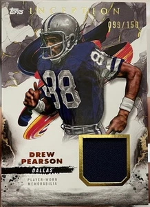 2024 Topps Inception Drew Pearson Game Worn Relic /150 RC-DP. - Bild 1 von 2