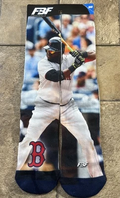 Boston Red Sox David Ortiz Socks Size Medium For Bare Feet NWT - Image 1 of 4