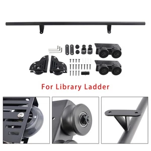 Rolling Library Schiebeleiter Hardware Kit mit Bremse 3,3 Fuß Rundrohr` - Bild 1 von 18
