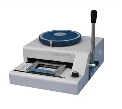 1PC 80 Characters Convex Embosser Manual Pvc Id Credit Card Embossing Machine fu - Image 1 of 3