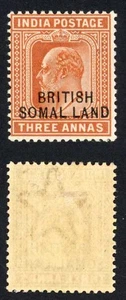 SOMALILAND PROTECT SG28c 1903 KEVII 3a variedad naranja-marrón SOMAL.LAND - Imagen 1 de 1