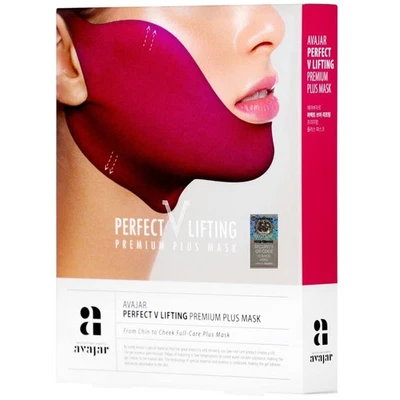 AVAJAR PERFECT V LIFTING PREMIUM PLUS Double Chin Reducer Mask 1pack/5pcs - Image 1 of 2