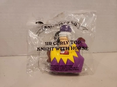  DAIRY QUEEN KNIGHTS OF DQ Kids Meal Toy SIR CURLY TOP KNIGHT WITH HORSE NEW - Image 1 of 3
