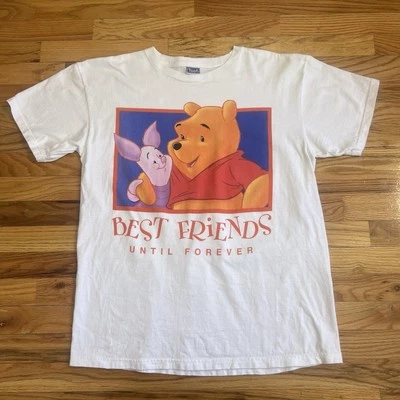 Camiseta De Colección Años 90 Walt Disney Winnie The Pooh Piglet Best Friends Para Hombres L/XL Foto 1 de 4