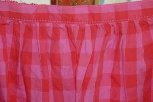 LANDS' END KIDS Girls' Pink & Red Gingham Plaid Cotton Skort Sz 14 * MSRP $27 - Picture 1 of 4