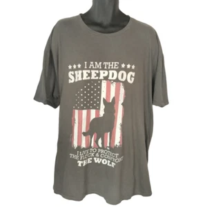 Camiseta gráfica patriótica I Am the Sheepdog talla grande talla 3XL pastor religioso - Imagen 1 de 8
