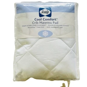 Sealy Cool Comfort Crib Mattress Pad 100% Waterproof 52 x 28 in ED016-QDX1 - Picture 1 of 4