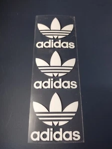 (3er-Pack)""Adidas TreFoil Logo Aufbügeln Aufkleber: zwei 2 Zoll - Bild 1 von 2