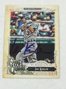 Ian Kinsler Signed 2017 Topps Gypsy Queen Signed Autographed Auto Card Tigers