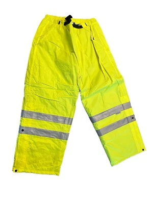 HIGH VISIBILITY ANSI CLASS E ALL WEATHER ROAD WORK REFLECTIVE SAFETY PANTS - Image 1 of 2