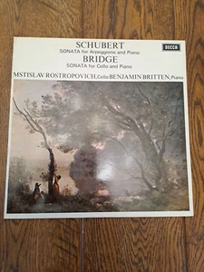 Rostropovich/Britten- Schubert/Bridge Cello / Piano Sonatas. Decca SXL.6426. NM - Picture 1 of 5