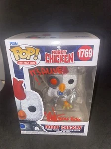 SETH GREEN SIGNIERT ROBOT CHICKEN ANIMATION FUNKO POP AUTOGRAMM COA Aufschrift - Bild 1 von 9
