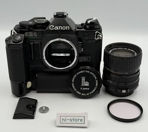 Canon AE-1 Program 35mm Film Camera SLR + FD 28-55mm f/3.5-4.5 Lens - Top Mint - Picture 1 of 23