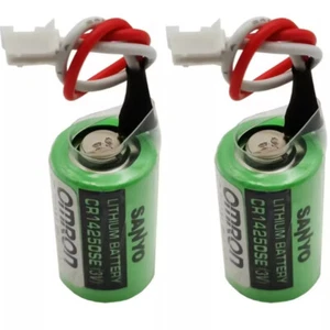 2pcs CJ1W-BAT01 Battery FOR OMRON 3V PLC CP1H CP1L CR14250SE-R Non-rechargeable - Picture 1 of 5