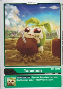 2020 BANDAI DIGIMON CARD GAME - TANEMON BT1 007 R - Bild 1 von 2