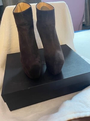 Guisseppe Zanotti platform booties in the color Moro(Dark Brown) Size 39.5 Women Foto 1 de 4
