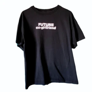 Future Ex Girlfriend Black T Shirt Size Large Pink White Graphic Alt Grunge Punk - Picture 1 of 4