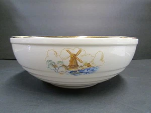 Vintage Universal Cambridge Servierschale Windmühle Design Elfenbein RAR Ozean - Bild 1 von 7