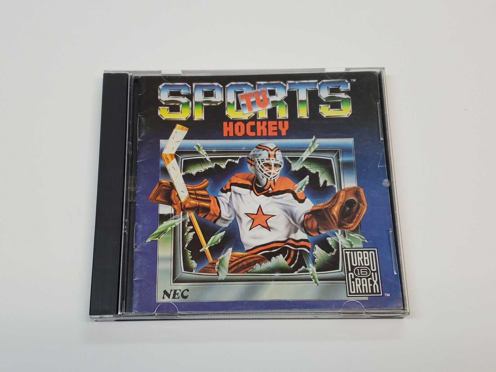 Sports TV Hockey Authentic Original TurboGrafx-16 Case & Manual Only