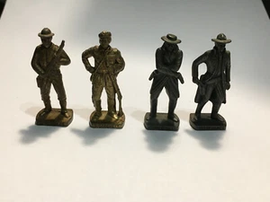 Lot 4 Anciens Jouets Kinder Métal - Beruhmte Westmanner I - N°1, 4, 5 et 8 - Imagen 1 de 2