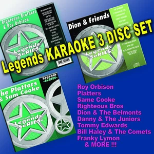 Legends Karaoke 3 CDG Set- Vol 55-92-95 Roy Orbison-Sam Cooke- Platters- MORE!! - Picture 1 of 7