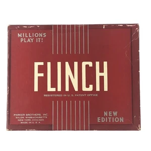 Vintage 1938 Parker Brothers Flinch Gioco di carte completo  - Foto 1 di 12
