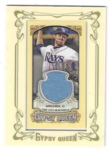 Mini reliquia enmarcada de la reina gitana Chris Archer 2014 #GMR-CA Tampa Bay Rays - Imagen 1 de 2