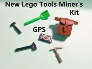 LEGO Mining Tools GPS 6 piece Set Gold Panning Gear Big Backpack Explorer