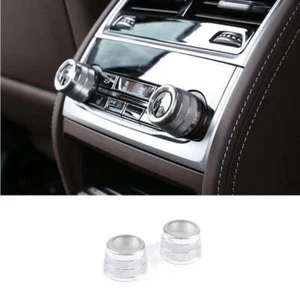 For BMW X3 X4 2018-2020 2021 Silver Aluminum Rear AC Adjusting Knob Ring Trim - Picture 1 of 6