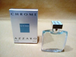 AZZARO CHROME HOMME EAU DE TOILETTE MINIATURA MIGNON 7 ML. I° PRODUZIONE RARE - Foto 1 di 1