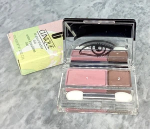 CLINIQUE All About Shadow Duo 14 Strawberry Fudge 0.07 oz - NIB - Picture 1 of 10