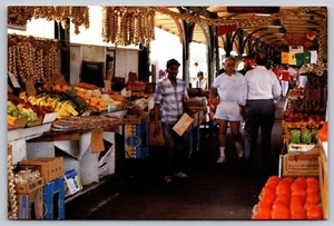 Postal del Mercado Francés de Nueva Orleans - Color Cromo Producir Soportes De Colección - Imagen 1 de 2