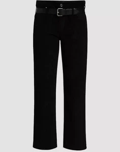 RTA Dexter Corduroy Belted Black Pants NWt - Picture 1 of 12