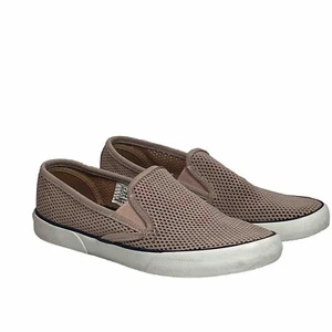 Sperry Crest Twin Gore Pink Leather Slip On Loafers Shoes (STS82298) Size 9.5 - Picture 1 of 10