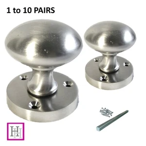 Door Knobs SETS SATIN MODERN Round Internal Mortice Interior Door Handles 1 - 10 - Picture 1 of 27