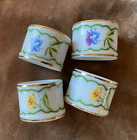 Georges Briard "Victorian Garden" ~ 4 Assorted Vintage Napkin Rings ~ NWT