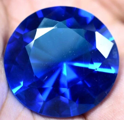 Lab Created 63.10 Ct Lustrous Blue Tanzanite GGL Certified Sparkling AAA+ Gem - Image 1 of 4
