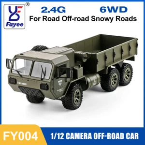 Fayee FY004 1/16 Auto Telecomandata 6X6 6WD Fuoristrada Crawler Militare RC Truck - Foto 1 di 15