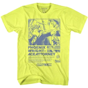 Ace Attorney Video Game Phoenix Wright Attorney Flyer Men's T Shirt - Picture 1 of 6