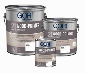 Gori 21 Wood-Primer Sperrgrund Isolierfarbe Grundierung Woodprimer weiss