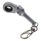 Steel Wrench Silver Key Ring Flex Head Keychain  Gifts