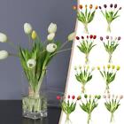 5Pcs Soft Silicone Artificial Tulip Flowers For Home Wedding Decor Bouquets
