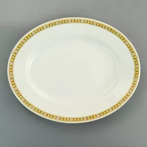 Tirschenreuth Bavaria Granville Pattern Oval Serving Platter Flower Floral Gold - Bild 1 von 8